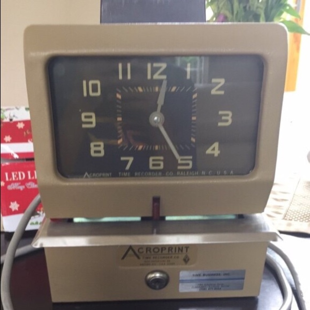 Acroprint time recorder
